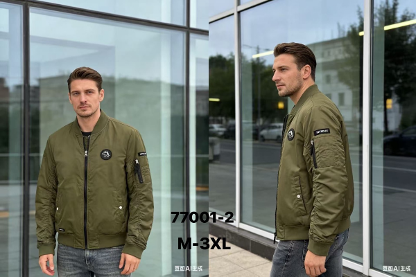 Kurtka męska cienka Roz M-3XL, 1 Kolor Paczka 5 szt